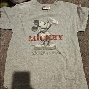 Disney Gray Mickey Mouse Kids Shirt